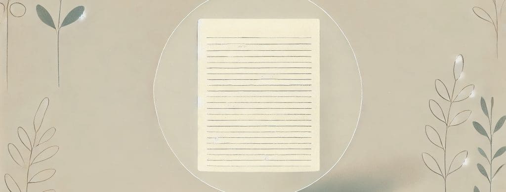 pensées sur du papier